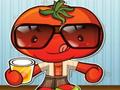 Boy Tomato berdandan untuk bermain dalam talian